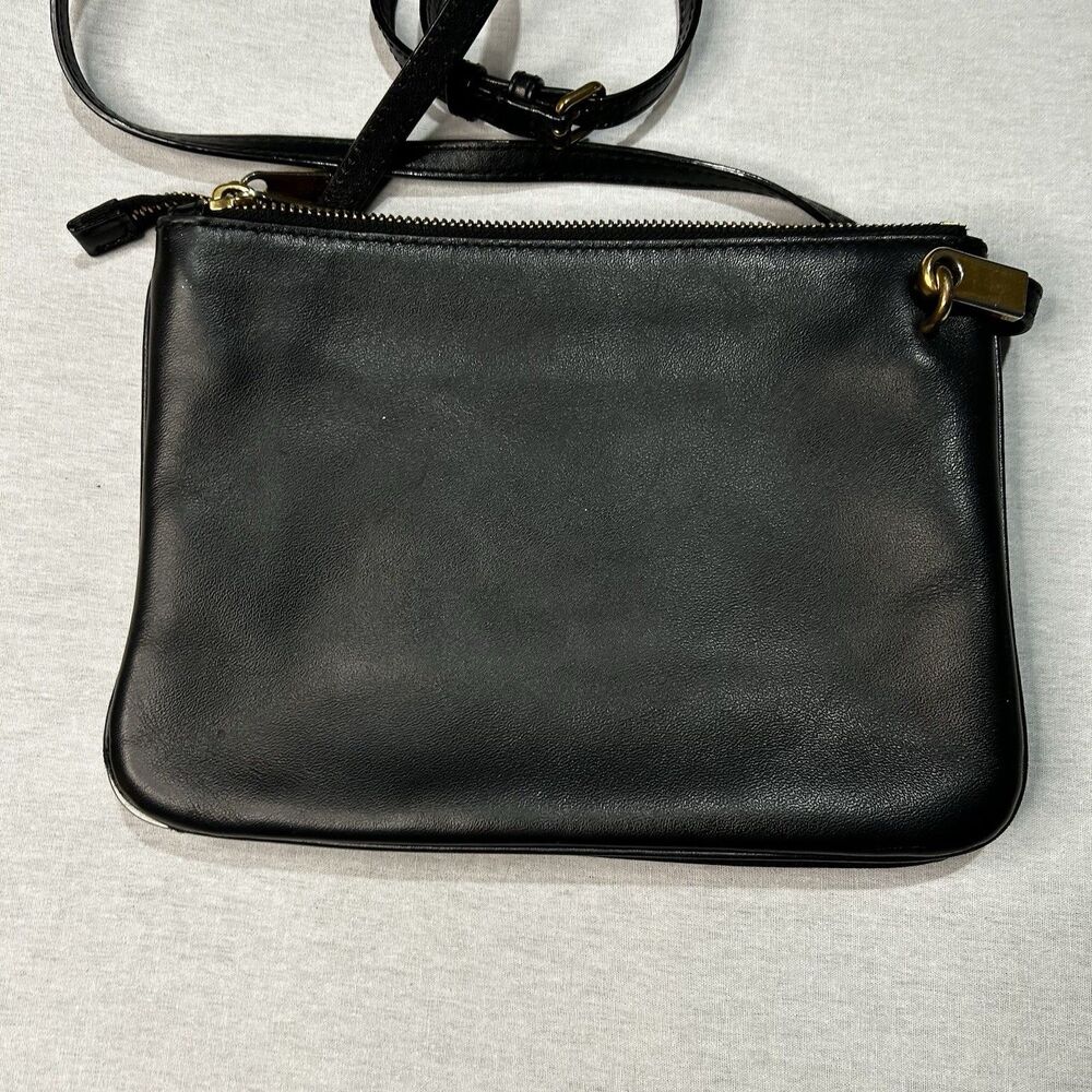 Marc by Marc Jacobs Crossbody Bag In Black Two Zip Sections Minimalist Classic - Picture 3 of 7